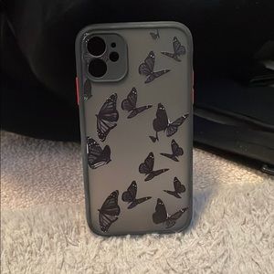 Adorable black butterfly case for iPhone 11
